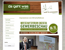 Tablet Screenshot of gewerbeverein-gengenbach.de